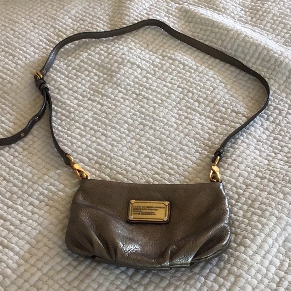 Marc by Marc Jacobs Gold metallic Leather Crossbody Bag
